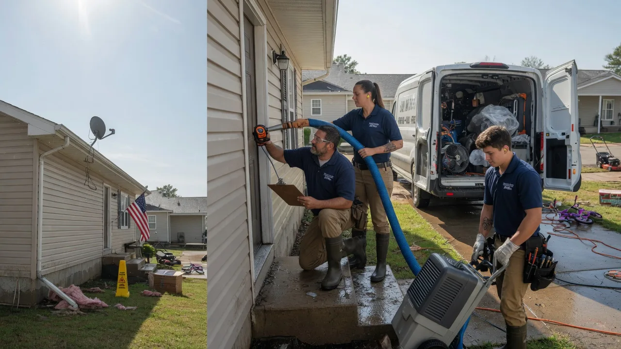 Ceiling Water Damage Restoration in Worden, IL near me